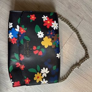 Kate Spade Carson Sailing Floral Black purse